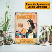 Baking Because Murder Is Wrong - Personalized Custom Metal Sign - Customizable Metal Signs - Kitchen
