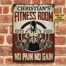 Personalized Gym Fitness Room Customized Classic Metal Signs-CUSTOMOMO
