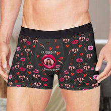I Licked It So It's Mine - Personalized Photo Men's Boxer Briefs - Valentine's Day Gift For Boyfriend, Husband