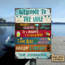 Lake House Proudly Serving Custom Classic Metal Signs-CUSTOMOMO