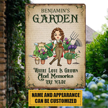 Where Love Is Grown And Memories Are Made - Garden Sign - Loving Gift For Garden Lovers Personalized Custom Garden Metal Sign