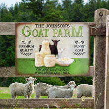 Personalized Goat Farm Wholesome Customized Classic Metal Signs-CUSTOMOMO