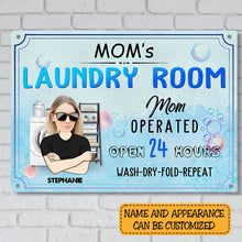 Custom Photo Laundry Room Sign - Gift For Mom Personalized Custom Classic Metal Signs