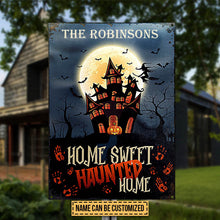 Happy Halloween Haunted Home Custom Classic Metal Signs, Halloween Decor, Yard Decor