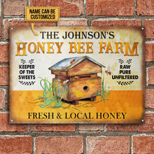 Personalized Bee Fresh Local Honey Customized Classic Metal Signs-CUSTOMOMO