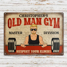 Respect Your Elders Weightlifting - Gym Decoration - Personalized Custom Classic Metal Signs-CUSTOMOMO
