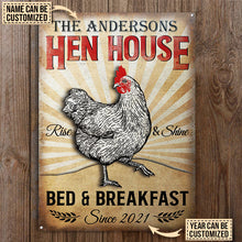 Chicken Hen House Custom Classic Metal Signs, Chicken Decor, Farmhouse Decor-CUSTOMOMO
