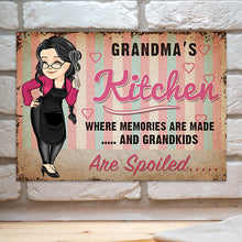 Grandma's Kitchen - Personalized Metal Sign - Mother's Day Gift - Gift For Mother, Grandma, Nana, Mama
