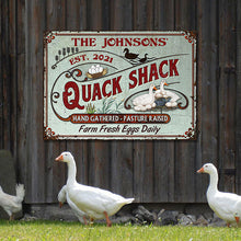 Personalized Duck Quack Shack Pasture Raised Custom Classic Metal Signs-CUSTOMOMO