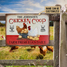 Personalized Chicken Grass Fed Free Range Customized Classic Metal Signs-CUSTOMOMO