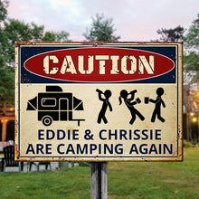 Drunk Campers Are Camping Again - Personalized Camping Metal Sign-CUSTOMOMO