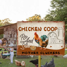 Personalized Year Farm Chicken Coop Rise And Shine Customized Metal Signs, Chicken Signs