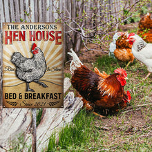 Chicken Hen House Custom Classic Metal Signs, Chicken Decor, Farmhouse Decor-CUSTOMOMO