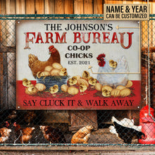 Personalized Chicken Farm Bureau Customized Classic Metal Signs-CUSTOMOMO