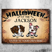 Halloween Is Coming To Town - Gift For Dog Lovers - Personalized Metal Sign