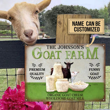 Personalized Goat Farm Wholesome Customized Classic Metal Signs-CUSTOMOMO