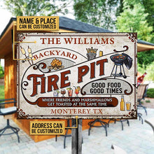Personalized Fire Pit Get Toasted Custom Classic Metal Signs