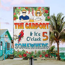 It's 5 O'Clock Somewhere Couple Husband Wife - Personalized Custom Classic Metal Signs