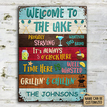 Lake House Proudly Serving Custom Classic Metal Signs-CUSTOMOMO