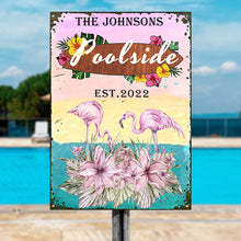 Flamingo Lounge - Poolside - Customized Classic Metal Signs-CUSTOMOMO