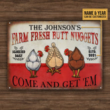 Personalized Chicken Nuggets Come Customized Classic Metal Signs-CUSTOMOMO