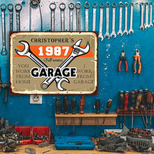 Personalized Auto Mechanic Garage Open When Customized Classic Metal Signs-CUSTOMOMO