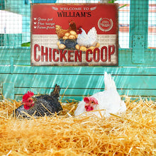 Personalized Chicken Coop Farm Fresh Customized Classic Metal Signs-CUSTOMOMO