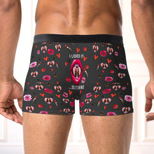 I Licked It So It's Mine - Personalized Photo Men's Boxer Briefs - Valentine's Day Gift For Boyfriend, Husband