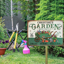 Personalized Garden Fresh Produce Plant Smiles Grow Love Vintage Customized Classic Metal Signs-CUSTOMOMO