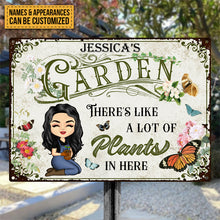 Lot Of Plants In Here Gardening - Personalized Custom Classic Metal Signs