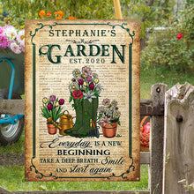 Garden Dictionary Take A Deep Breath Custom Classic Metal Signs-CUSTOMOMO