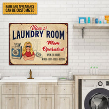 Laundry Room - Gift For Auntie And Mom And Grandma - Light Brown - Personalized Custom Classic Metal Signs