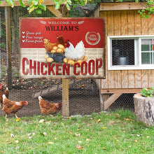 Personalized Chicken Coop Farm Fresh Customized Classic Metal Signs-CUSTOMOMO