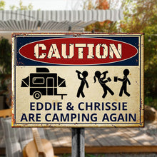 Drunk Campers Are Camping Again - Personalized Camping Metal Sign-CUSTOMOMO