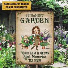 Where Love Is Grown And Memories Are Made - Garden Sign - Loving Gift For Garden Lovers Personalized Custom Garden Metal Sign