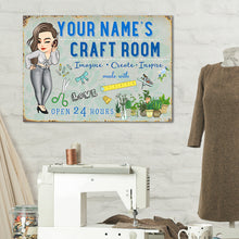Craft Room - Personalized Metal Sign - Birthday Gift For Her, Girl, Woman, Sewing Lover