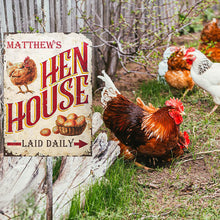 Personalized Chicken Hen House Daily Customized Classic Metal Signs-CUSTOMOMO