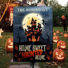 Happy Halloween Haunted Home Custom Classic Metal Signs, Halloween Decor, Yard Decor