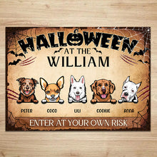 Halloween Is Coming To Town - Gift For Dog Lovers - Personalized Metal Sign