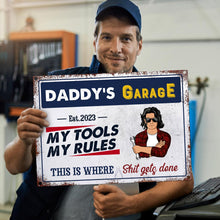 Daddy's Garage My Tools My Rules - Gift for Dad - Personalized Custom Classic Metal Signs