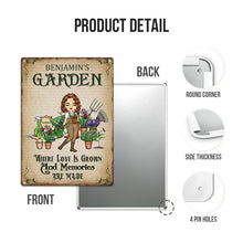 Where Love Is Grown And Memories Are Made - Garden Sign - Loving Gift For Garden Lovers Personalized Custom Garden Metal Sign