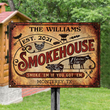 Personalized Grilling Smokehouse Got Them Customized Classic Metal Signs-CUSTOMOMO