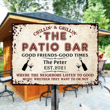 Personalized Patio Bar Grilling Red Listen To The Good Music Custom Classic Metal Signs