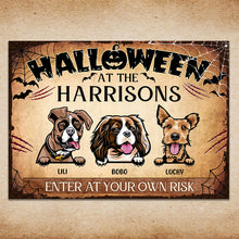 Halloween Is Coming To Town - Gift For Dog Lovers - Personalized Metal Sign