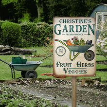 Personalized Garden Herbs and Veggie Customized Classic Metal Signs-CUSTOMOMO