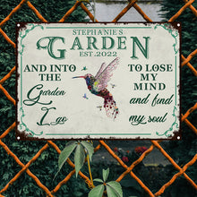 Personalized Garden Floral Art Find My Soul Custom Classic Metal Signs-CUSTOMOMO