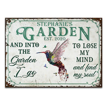 Personalized Garden Floral Art Find My Soul Custom Classic Metal Signs-CUSTOMOMO