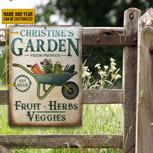 Personalized Garden Herbs and Veggie Customized Classic Metal Signs-CUSTOMOMO