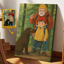 Animated Family Photo Vertical Ghibli Style - Turn Your Photo To Ghibli Character - Gift For Family Members, Siblings