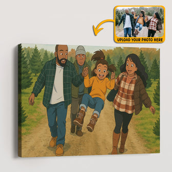 Animated Your Photo Ghibli Style - Turn Your Photo To Ghibli Character - Gift For Family Members, Siblings